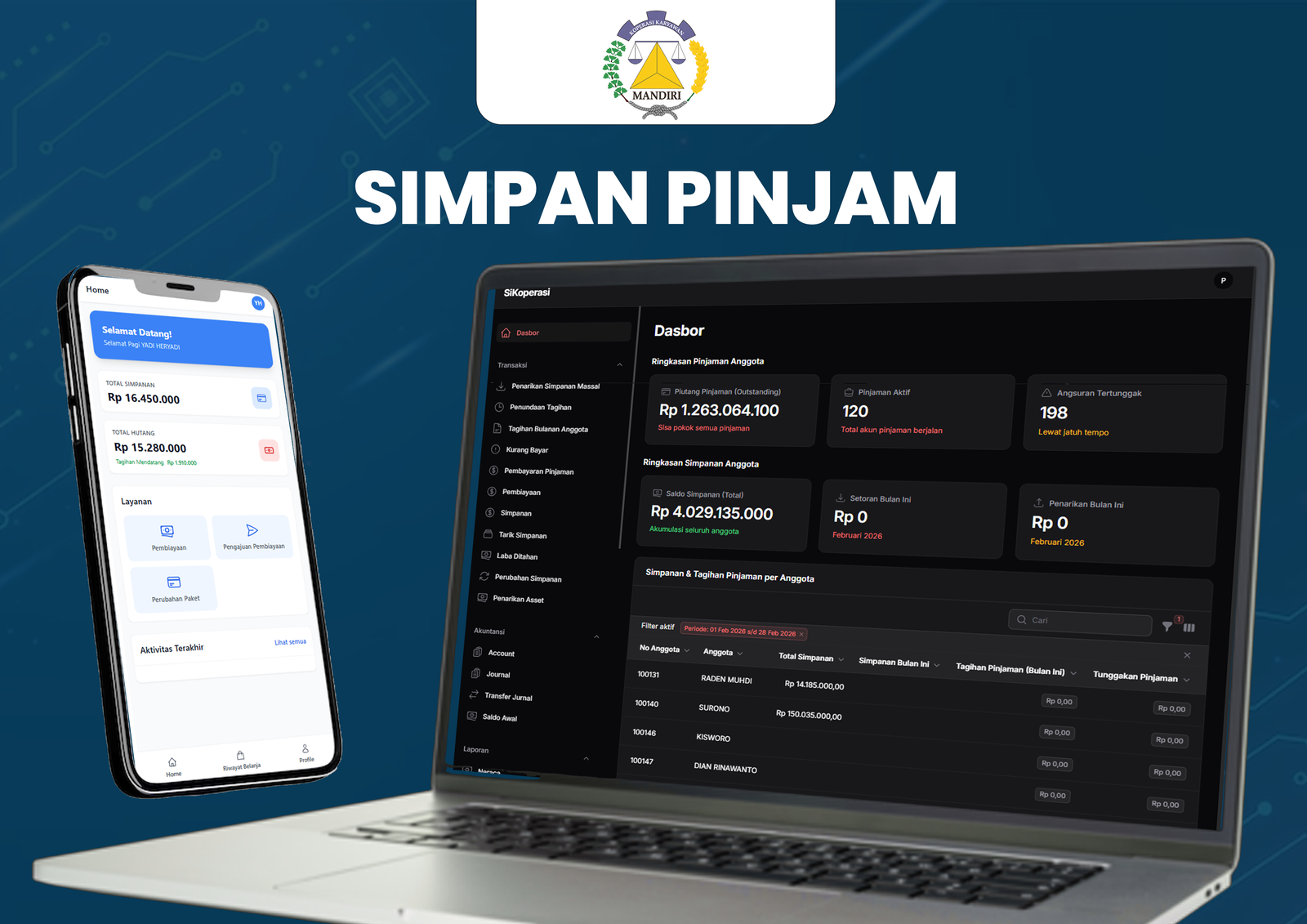 Portofolio Mandiri Bahari Teknologi - SIMPAN PINJAM KOPERASI